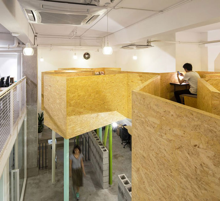 工廠改造辦公室云座設計效果圖