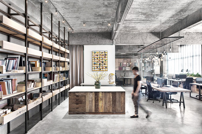 顧問公司辦公室過道設計效果圖