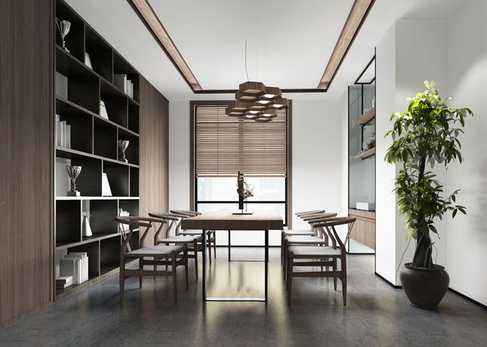 商務辦公室品茶區裝修效果圖