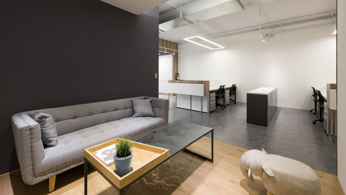 鞋業公司辦公室交流區裝修效果圖