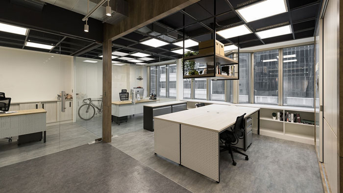 鞋業公司辦公室辦公區裝修效果圖