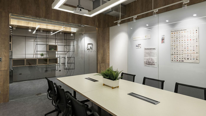 鞋業公司辦公室會議室裝修效果圖