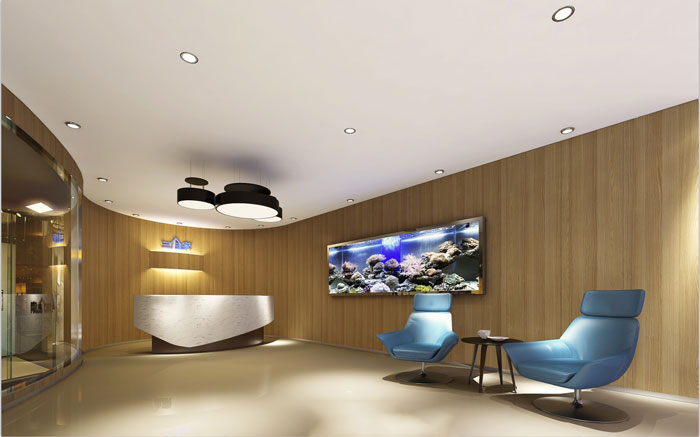 it辦公室前臺設計效果圖