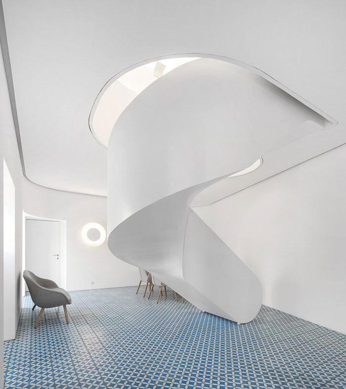 兩層辦公室交流區裝修設計效果圖