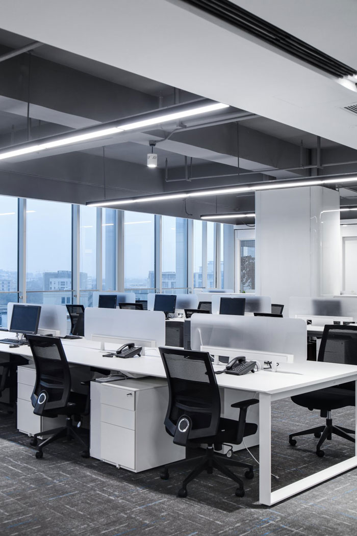 總部辦公大樓辦公區設計效果圖