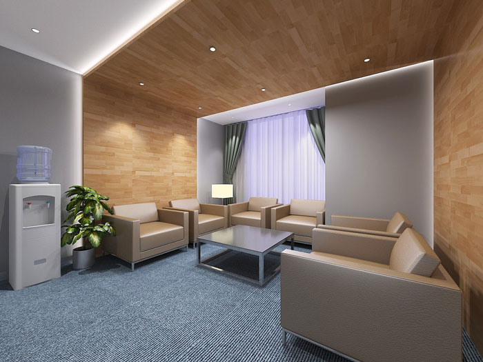 金融辦公室接待室設計效果圖