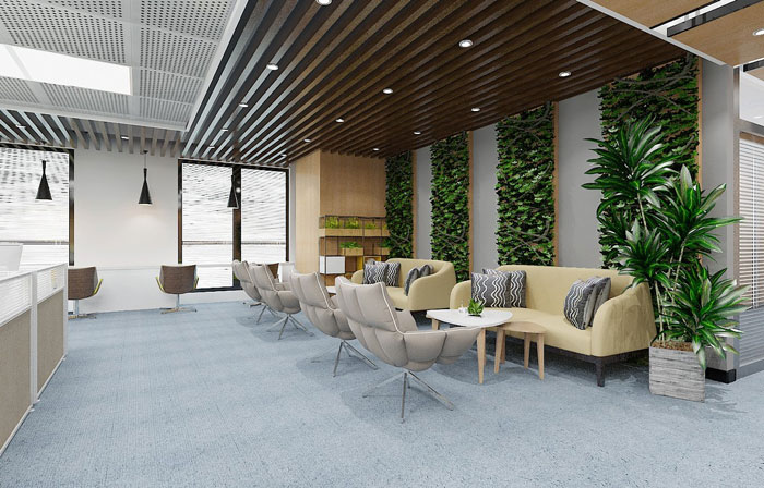 金融辦公室交流區(qū)設計效果圖