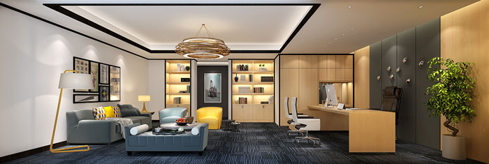 金融總經理辦公室裝飾效果圖