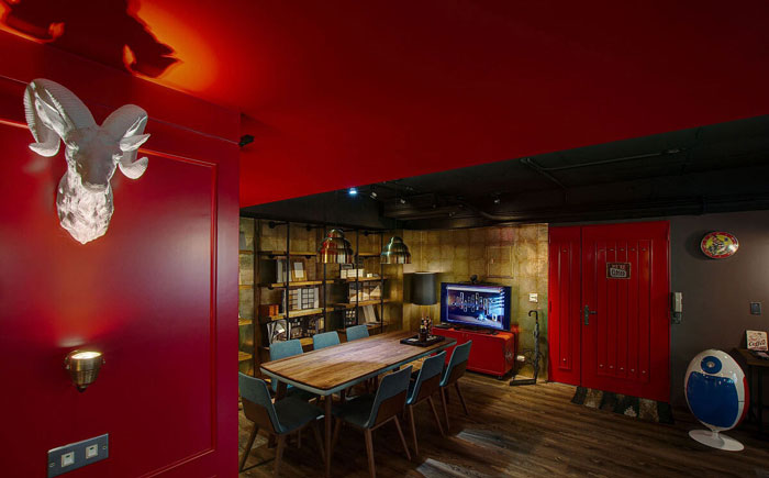 復古辦公室會議室裝飾設計效果圖