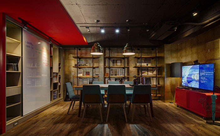 復古辦公室會議室裝飾設計效果圖