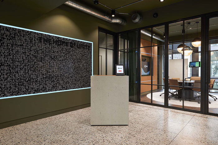 軟件公司辦公室前臺設計效果圖