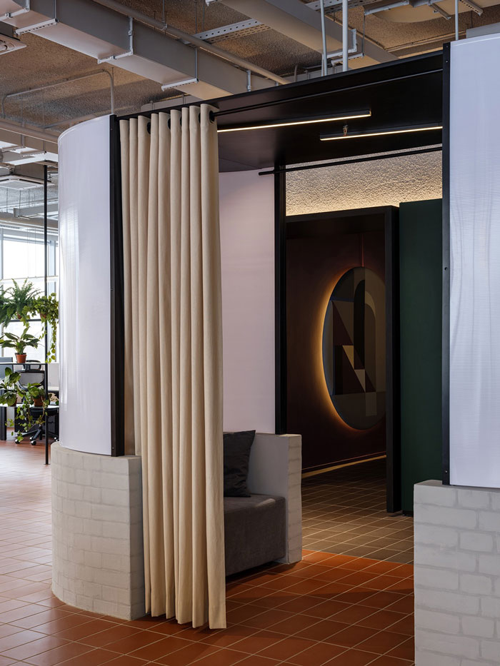 極簡主義辦公室接待區裝修設計效果圖