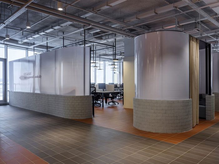 極簡主義辦公室辦公區裝修設計效果圖