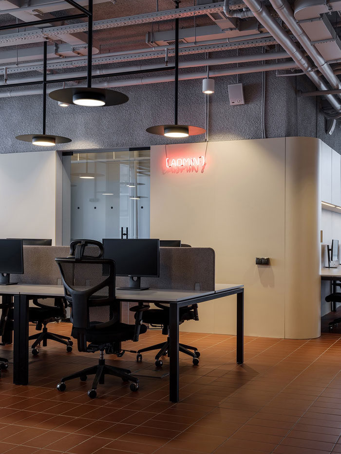 極簡主義辦公室辦公區裝修設計效果圖