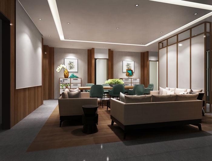 杭州科技公司總經理辦公室裝修設計效果圖