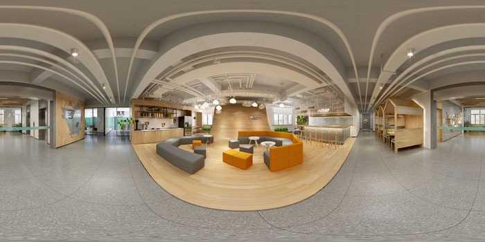 杭州聯合辦公前臺裝修設計效果圖