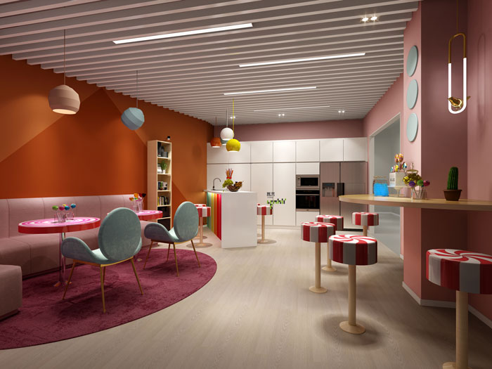 杭州食品公司辦公室糖果間裝修設(shè)計效果圖