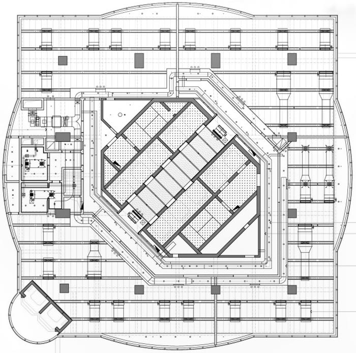 上海寶鋼大廈設計平面圖