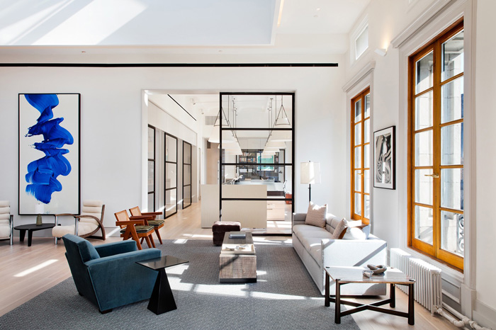 財務公司辦公室進門區設計效果圖