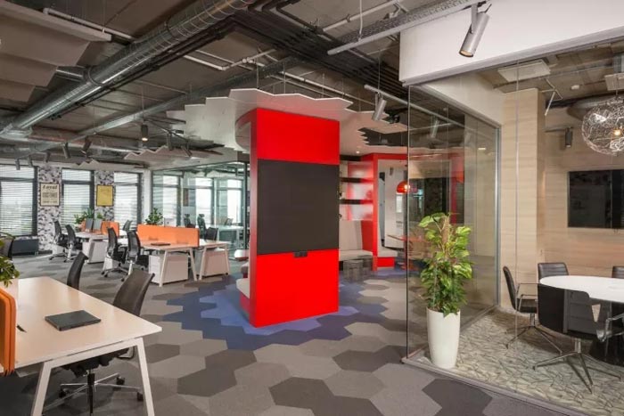 2500平方辦公室辦公區裝修設計效果圖