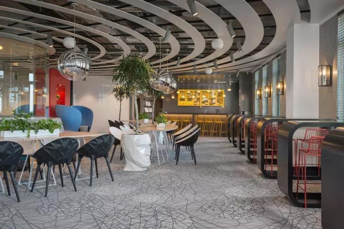 2500平方辦公室休息區裝修設計效果圖