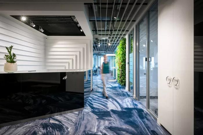 2500平方辦公室前臺裝修設計效果圖