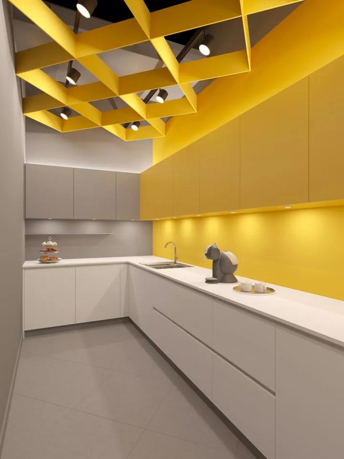 2500平方辦公室茶水間裝修設計效果圖