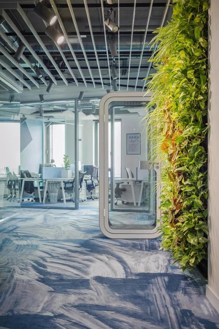 2500平方辦公室過道裝修設計效果圖