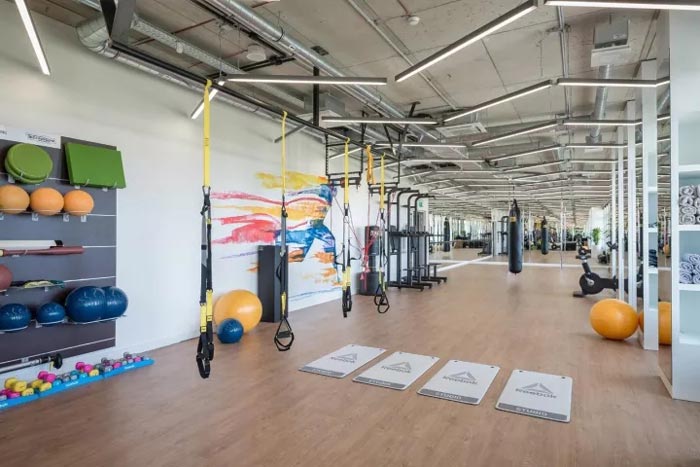 2500平方辦公室健身區裝修設計效果圖