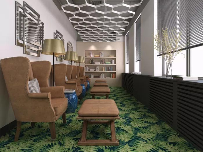 2500平方辦公室閱讀區裝修設計效果圖