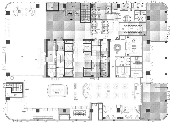 辦公樓綜合體設計平面圖