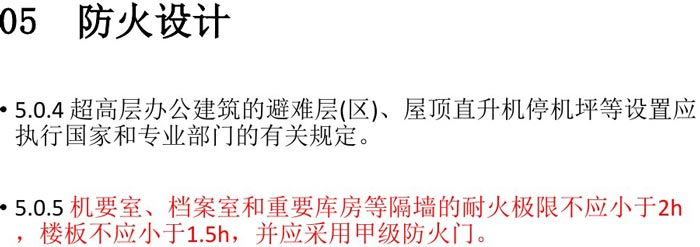 辦公建筑防火設計規范解讀圖