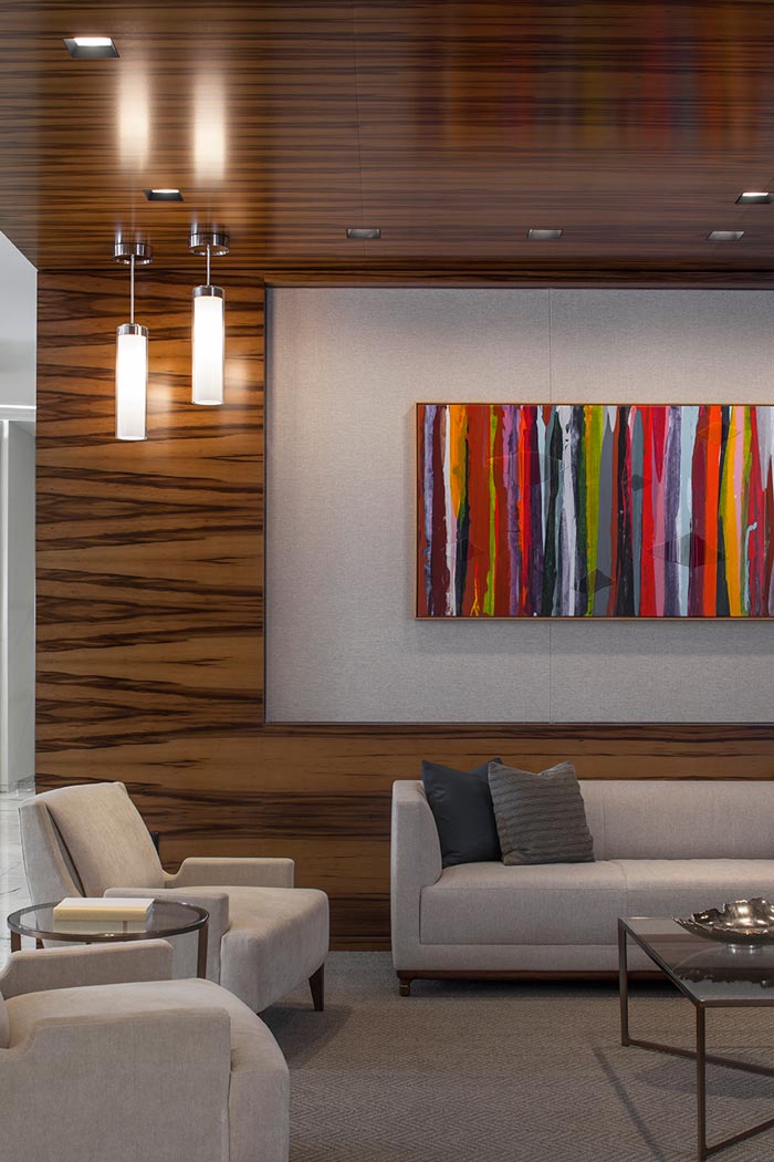 金融服務公司辦公室接待區(qū)裝修設計效果圖