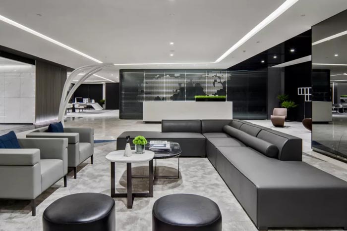 3000平方辦公樓接待區設計方案