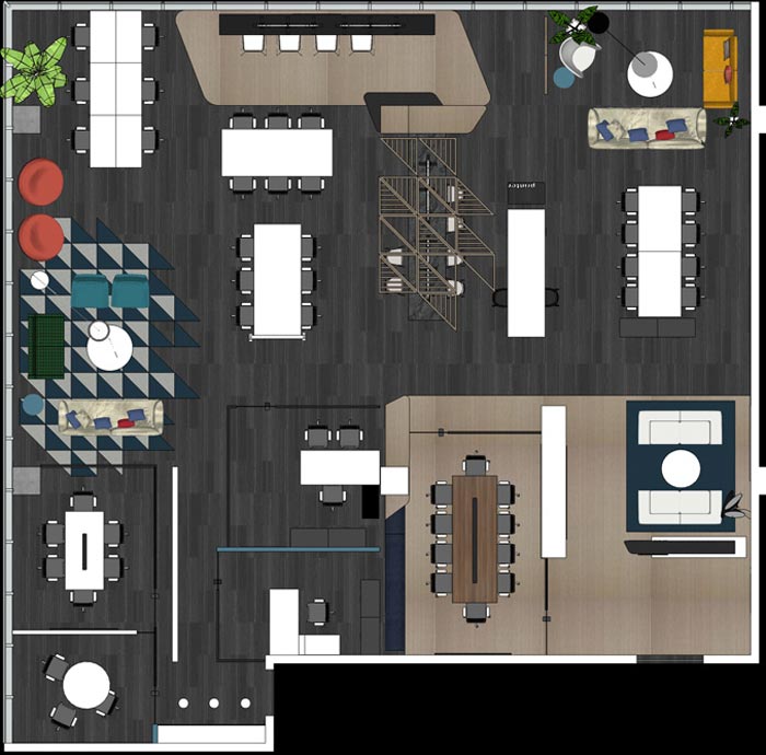 400平方辦公室設(shè)計平面圖