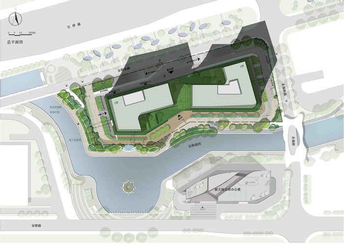 杭州新天地商務中心設計平面圖