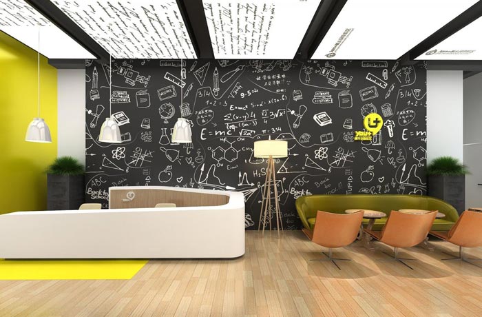 創(chuàng)業(yè)孵化器前臺裝修設(shè)計效果圖