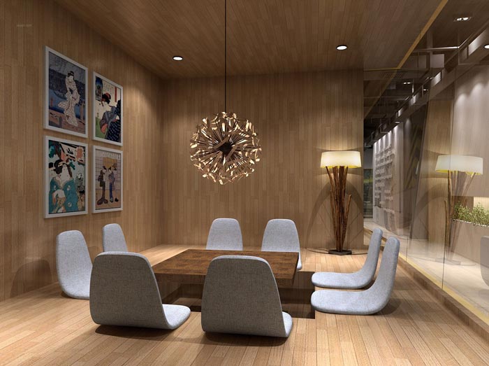 創(chuàng)業(yè)孵化器交流區(qū)裝修設(shè)計效果圖