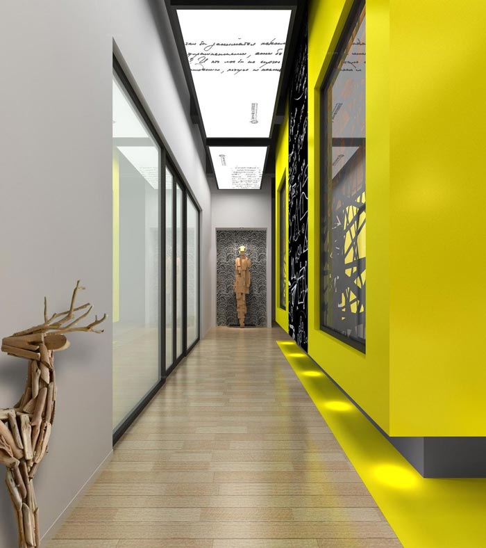 創(chuàng)業(yè)孵化器入口裝修設(shè)計效果圖