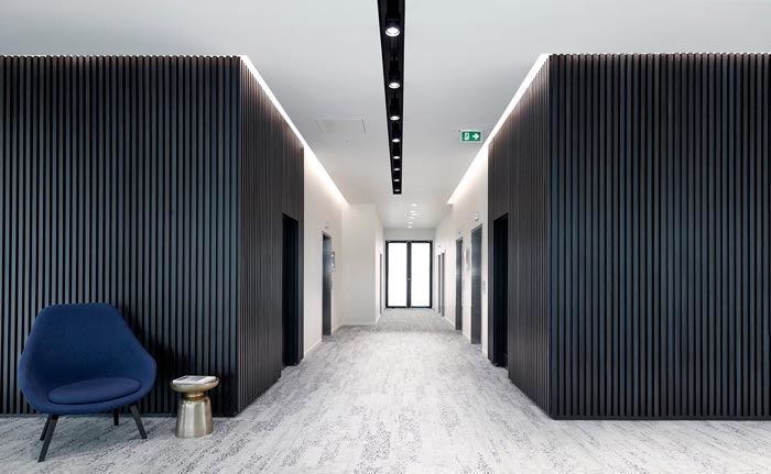 夾層樓辦公室電梯間裝修設計效果圖