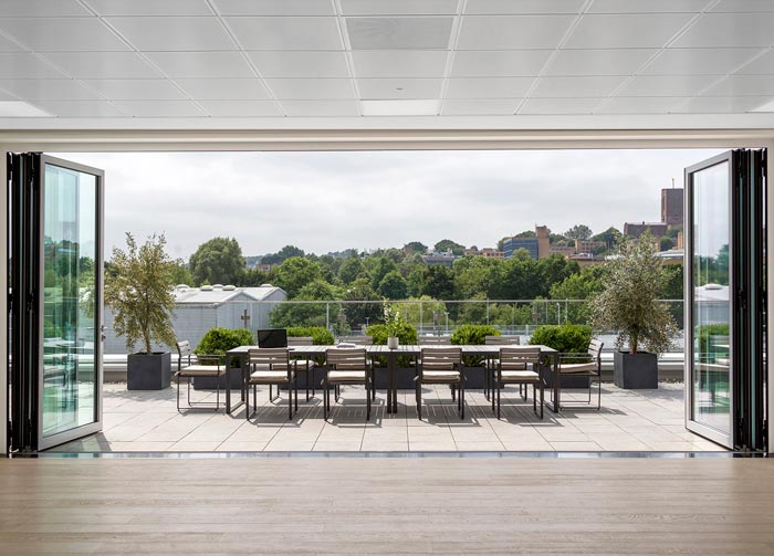 夾層樓辦公室露臺裝修設計效果圖