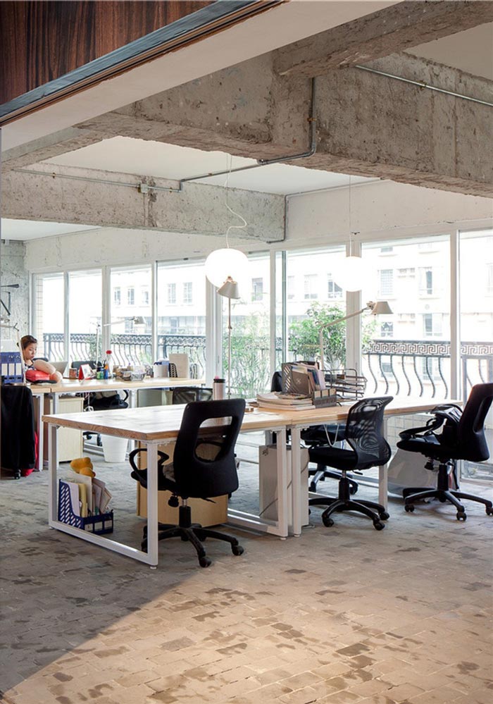 舊公寓改造辦公室辦公區(qū)裝修設(shè)計(jì)效果圖