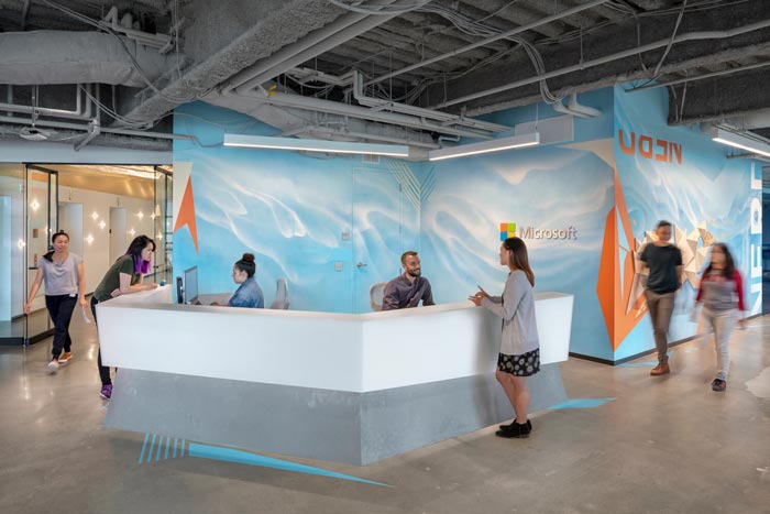 微軟研發中心前臺設計方案
