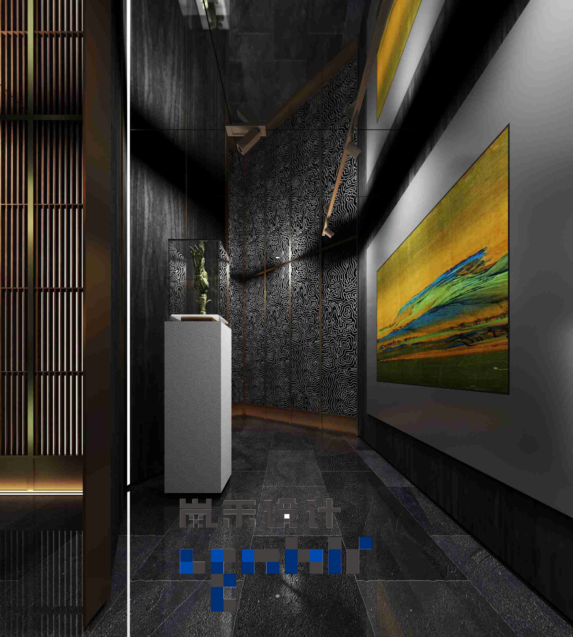 一樓走廊效果圖