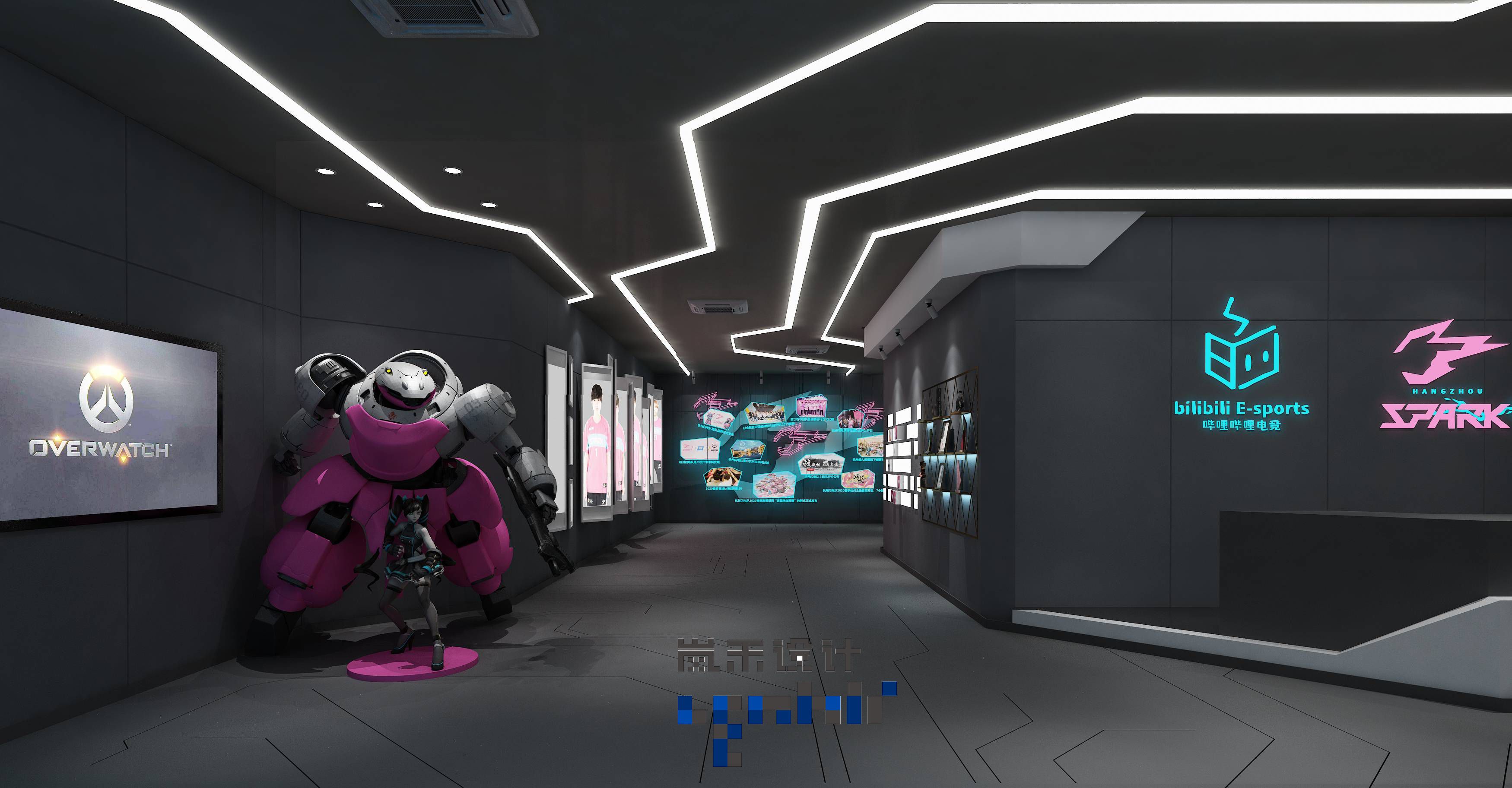 辦公室前臺(tái)效果圖1