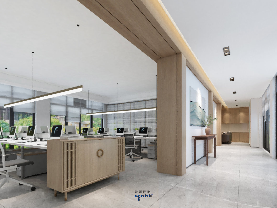 辦公區(qū)域效果圖
