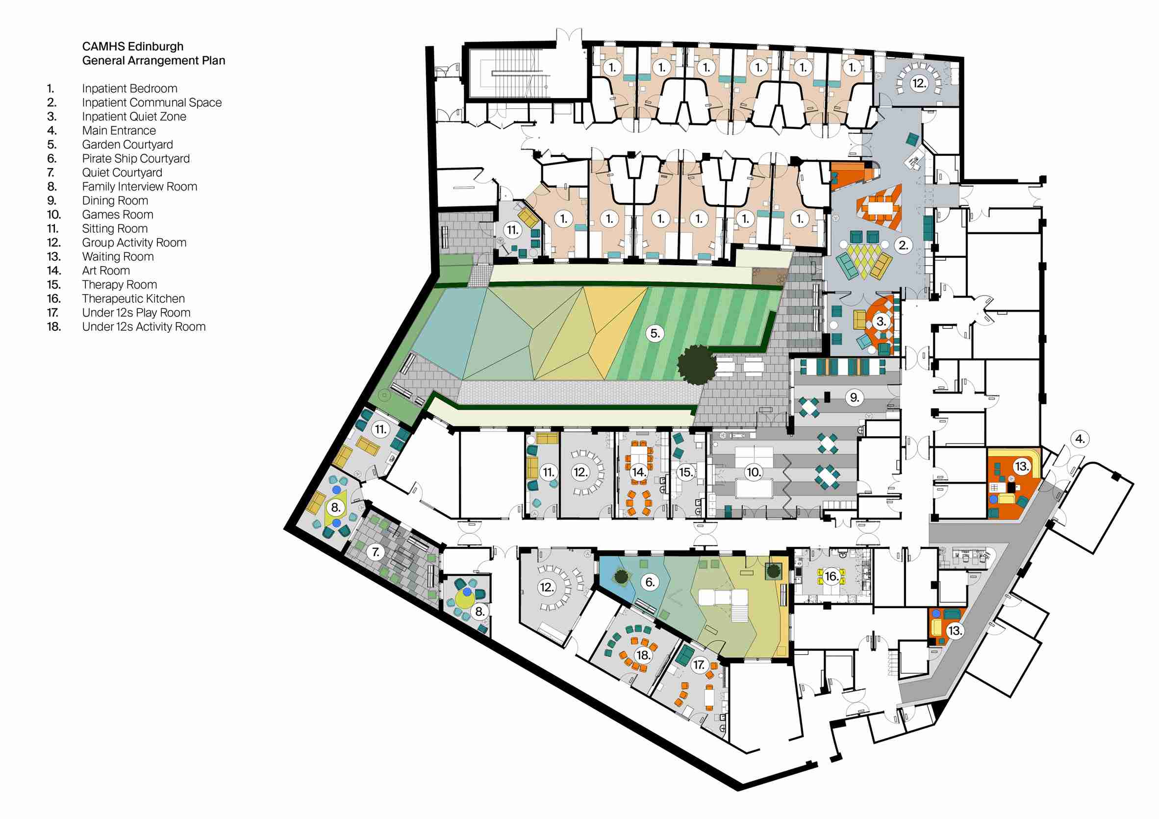 兒童康復辦公室平面圖
